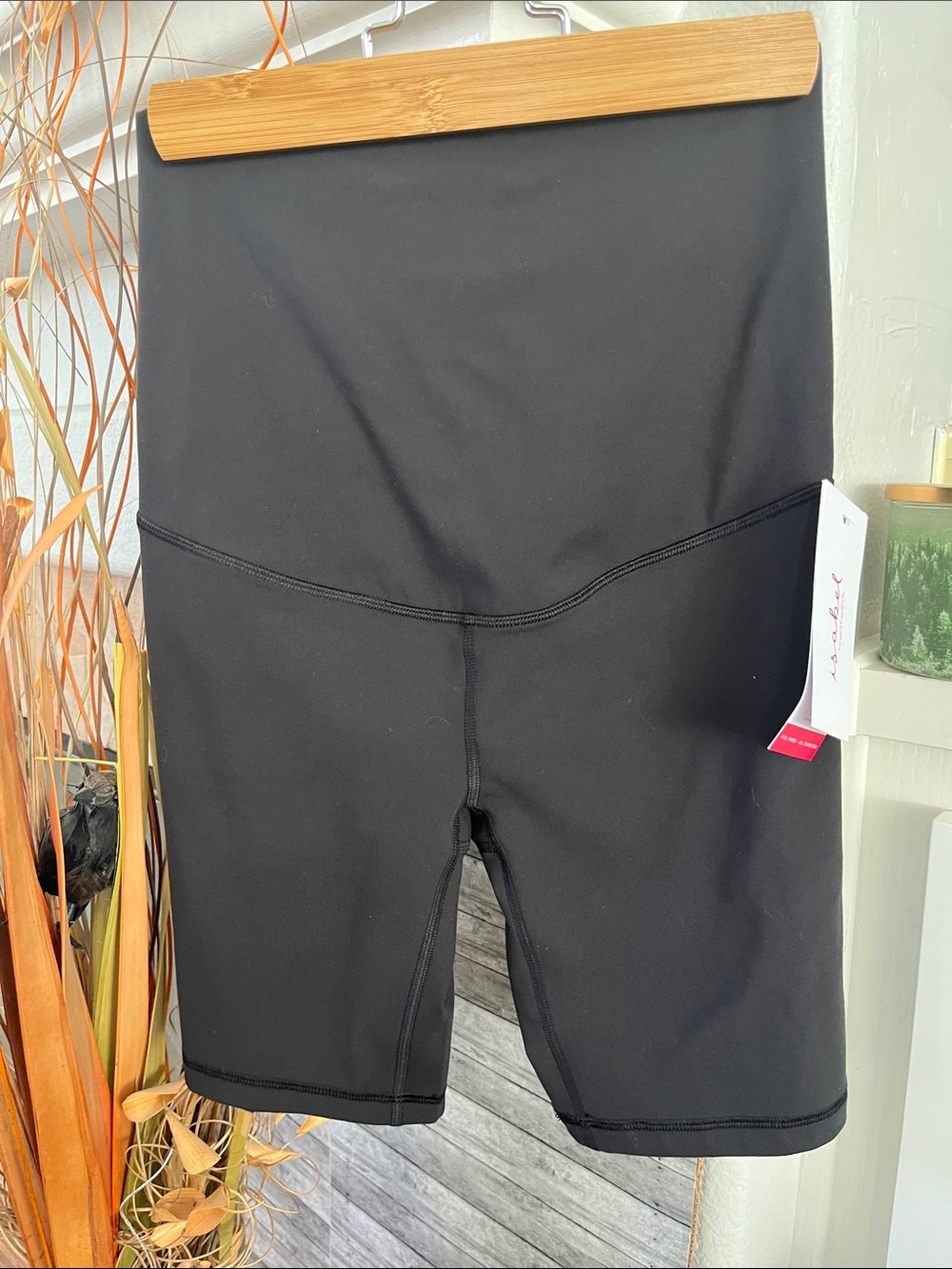 Isabel Maternity by Ingrid & Isabel Black High-Waist Bike Shorts